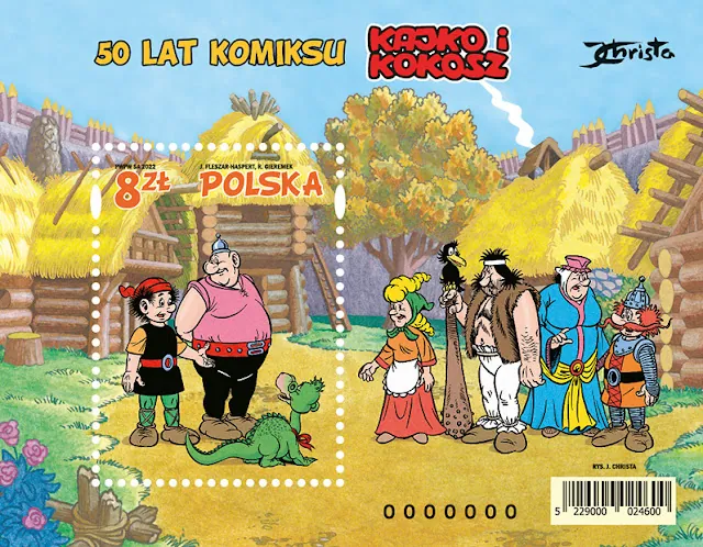 Kajko i Kokosz na znaczku pocztowym. Gratka dla kolekcjonerów